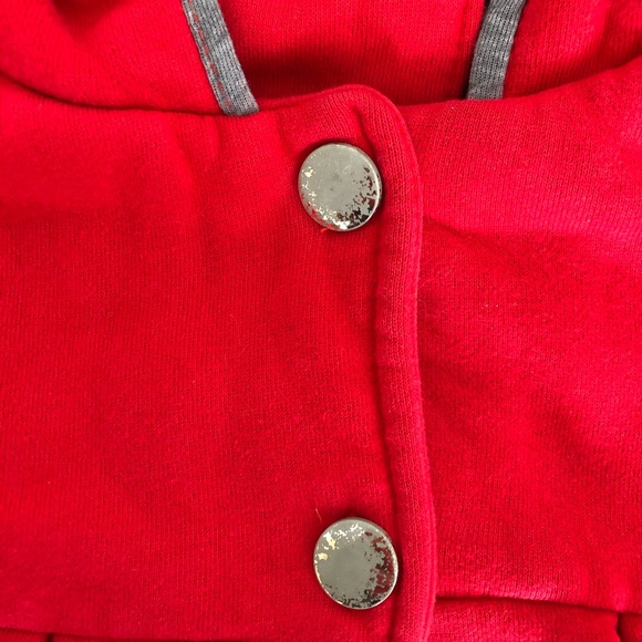 Red Bunny Ears Coat Jacket Sweater Baby Girl’s - Picture 7 of 7